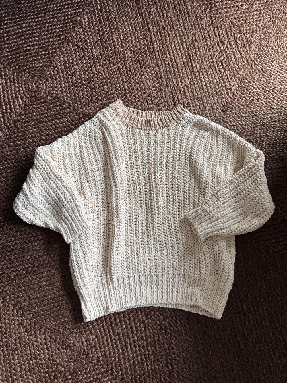Babaa Natural Cotton Short Sleeve Jumper